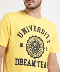 Camiseta-Masculina--University--Manga-Curta-Gola-Careca-Amarela-9963296-Amarelo_2