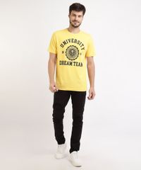 Camiseta-Masculina--University--Manga-Curta-Gola-Careca-Amarela-9963296-Amarelo_3