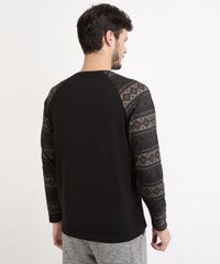Camiseta-Masculina-Manga-Longa-Raglan-Estampada-Etnica-Gola-Careca-com-Bolso-Preta-9959720-Preto_2