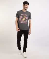 Camiseta-Masculina-Timao-O-Rei-Leao-Manga-Curta-Gola-Careca-Cinza-Mescla-Escuro-9963617-Cinza_Mescla_Escuro_3