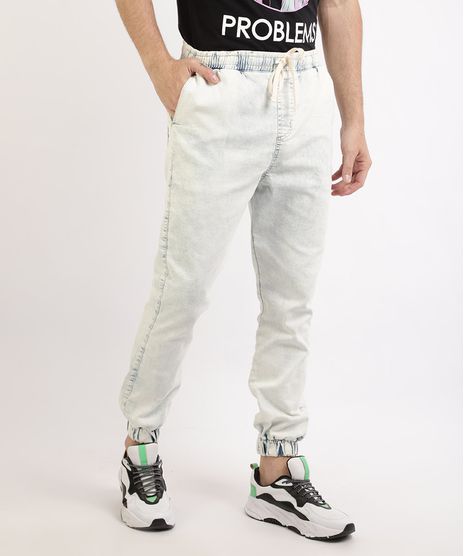 Calca-Jeans-Masculina-Jogger-Skynny-com-Bolsos-e-Cadarco-Azul-Claro-9965109-Azul_Claro_1