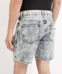 Bermuda-Jeans-Masculina-Reta-Marmorizada-com-Desfiados-e-Cadarco-Azul-Medio-9961853-Azul_Medio_2