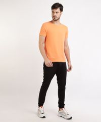 Camiseta-Masculina-Basica-com-Elastano-Manga-Curta-Gola-Careca-Laranja-9209153-Laranja_3