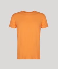 Camiseta-Masculina-Basica-com-Elastano-Manga-Curta-Gola-Careca-Laranja-9209153-Laranja_5
