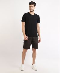 Kit-de-2-Camisetas-Masculinas-Basicas-Manga-Curta-Gola-Careca--Preto-9962735-Preto_3