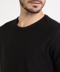 Kit-de-2-Camisetas-Masculinas-Basicas-Manga-Curta-Gola-Careca--Preto-9962735-Preto_5