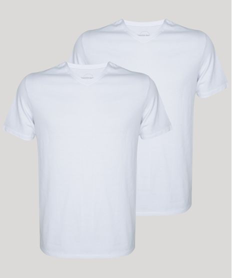 Kit-de-2-Camisetas-Masculinas-Basicas-Manga-Curta-Gola-V-Branco-9962745-Branco_1