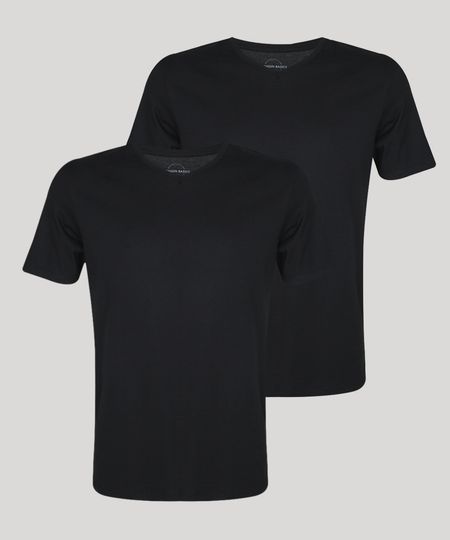 Kit-de-2-Camisetas-Masculinas-Basicas-Manga-Curta-Gola-V-Preto-9962746-Preto_1