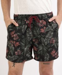 Short-Masculino-Estampado-Floral-com-Bolsos-Preto-9265862-Preto_1 Short-Masculino-Estampado-Floral-com-Bolsos-Preto-9265862-Preto_1