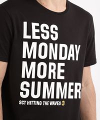 Camiseta-Masculina--Less-Monday-More-Summer--Manga-Curta-Gola-Careca--Preta-9858410-Preto_2