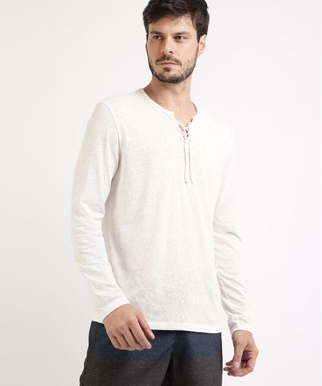 Camiseta-Masculina-Triblend-Manga-Longa-Gola-V-com-Tiras-para-Amarrar-Branca-9943677-Branco_1
