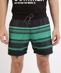 Short-Masculino-Estampado-Listrado-com-Elastico-Preto-9946072-Preto_1 Short-Masculino-Estampado-Listrado-com-Elastico-Preto-9946072-Preto_1