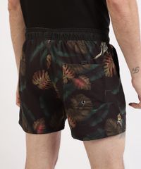 Short-Masculino-Estampado-de-Folhagens-com-elastico--Preto-9965126-Preto_2 Short-Masculino-Estampado-de-Folhagens-com-elastico--Preto-9965126-Preto_2