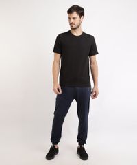 Kit-de-2-Camisetas-Masculinas-Basicas-Manga-Curta-Gola-Careca-Preta-9962758-Preto_3