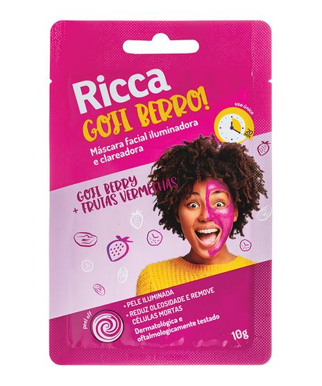 Mascara-Facial-Ricca-Iluminadora-e-Clareadora-Goji-Berro--Unico-9964445-Unico_1