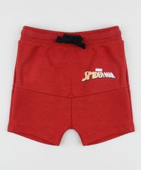 Bermuda-de-Moletom-Infantil-Saruel-Homem-Aranha-com-Recorte-Vermelha-9947972-Vermelho_1