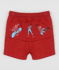 Bermuda-de-Moletom-Infantil-Saruel-Homem-Aranha-com-Recorte-Vermelha-9947972-Vermelho_2