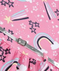 Vestido-Infantil-Estampado-de-Arco-Iris-Manga-Curta-com-Cinto-Rosa-9953033-Rosa_3