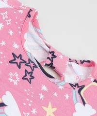 Vestido-Infantil-Estampado-de-Arco-Iris-Manga-Curta-com-Cinto-Rosa-9953033-Rosa_4