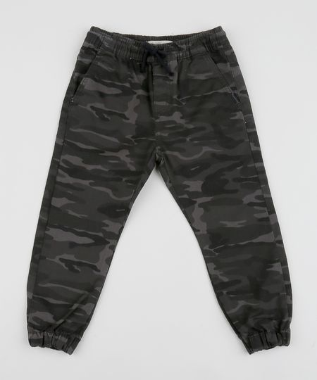 Calca-de-Sarja-Infantil-Jogger-Estampada-Camuflada-com-Bolso-Cinza-9953663-Cinza_1