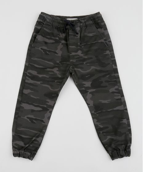 Calca-de-Sarja-Infantil-Jogger-Estampada-Camuflada-com-Bolso-Cinza-9953663-Cinza_1