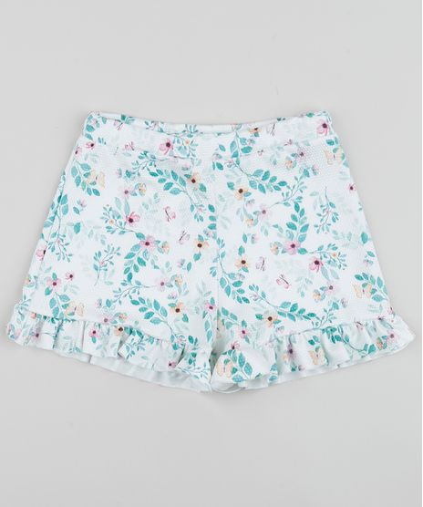 Short-Infantil-Estampado-Floral-com-Babado-Multicor-9956020-Multicor_1