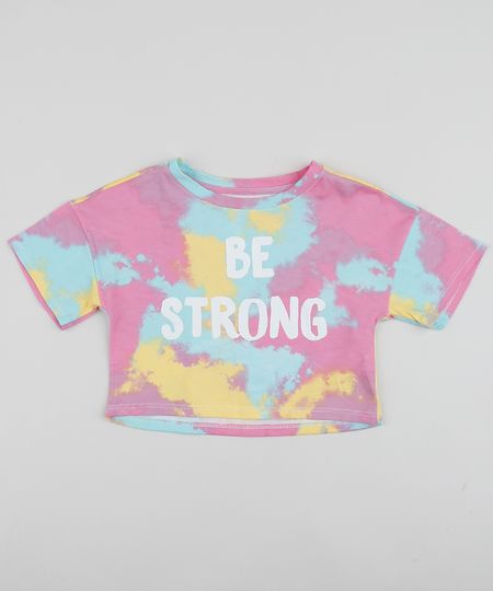 Blusa-Infantil-Cropped--Be-Strong--Estampada-Tie-Dye-Manga-Curta-Rosa-9961368-Rosa_1 Blusa-Infantil-Cropped--Be-Strong--Estampada-Tie-Dye-Manga-Curta-Rosa-9961368-Rosa_1