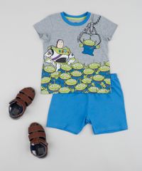 Pijama-Infantil-Buzz-Lightyear-Toy-Story-Manga-Curta--Cinza-Mescla-9956713-Cinza_Mescla_3