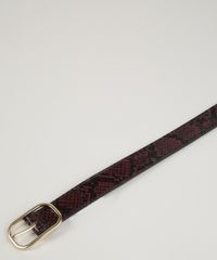 Cinto-Feminino-Medio-Texturizado-Cobra-com-Fivela-Arredondada-Vinho-9922825-Vinho_3