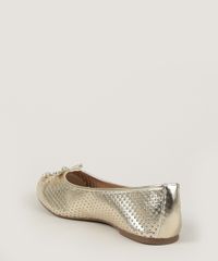 Sapatilha-Feminina-Via-Uno-Bico-Redondo-com-Micro-Furos-Dourada-9948110-Dourado_4