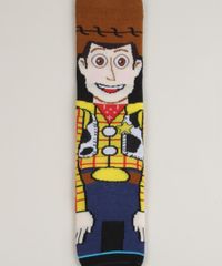 Meia-Masculina-Cano-Alto-Divertida-Woody-Toy-Story-Estampada-Marrom-9957612-Marrom_2