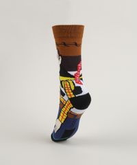 Meia-Masculina-Cano-Alto-Divertida-Woody-Toy-Story-Estampada-Marrom-9957612-Marrom_3