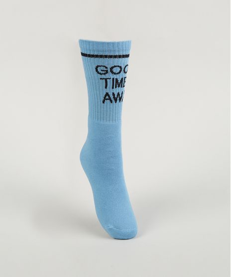 Meia-Masculina-Canelada-Cano-Alto-Divertida--Good-Times--Azul-Claro-9963939-Azul_Claro_1