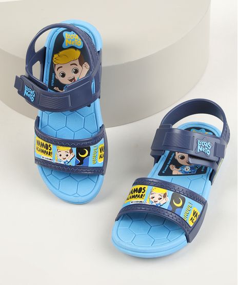 Papete-Infantil-Grendene-Luccas-Neto-com-Velcro-Azul-Claro-9957818-Azul_Claro_1