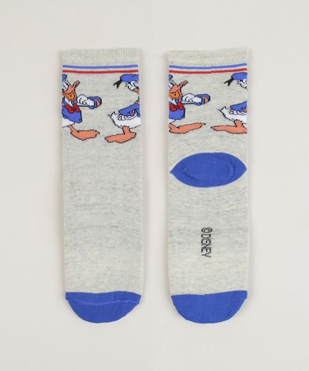 Meia-Infantil-Cano-Alto-Pato-Donald-Cinza-Mescla-Claro-9962627-Cinza_Mescla_Claro_1