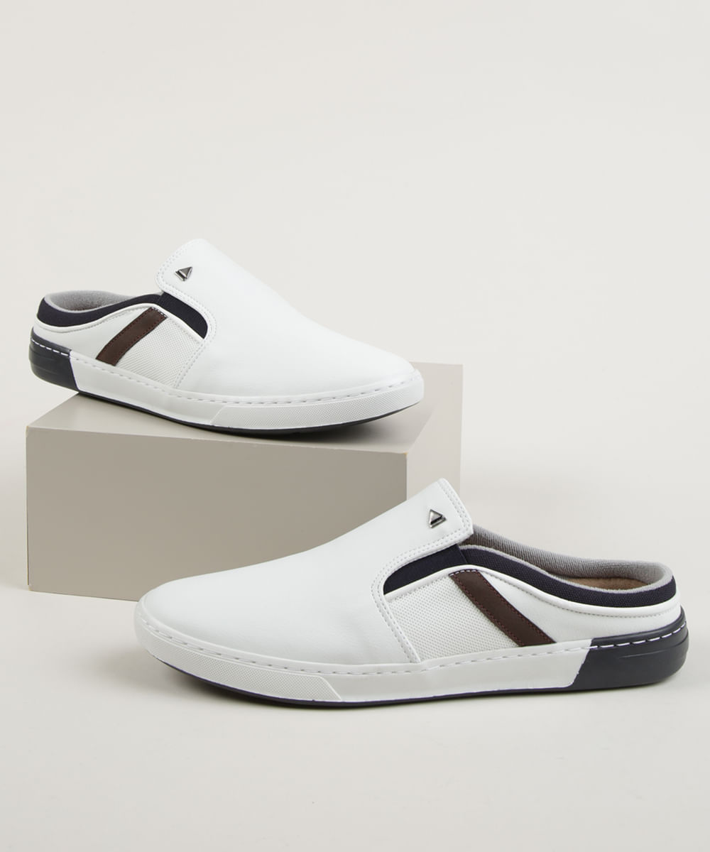 slip on masculino branco