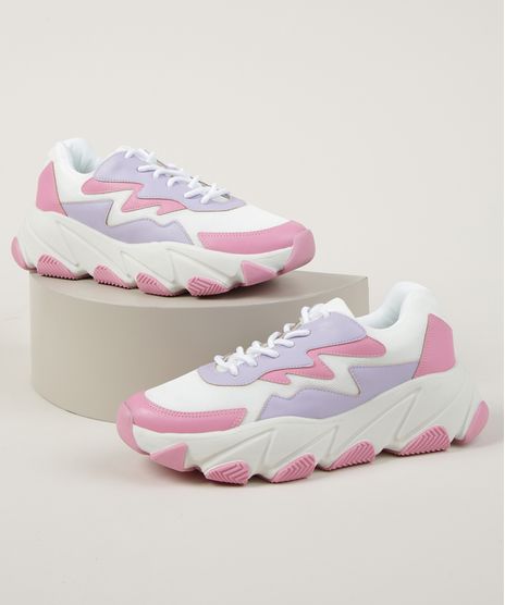 Tenis-Chunky-Feminino-Zatz-com-Recortes-Branco-9962391-Branco_1