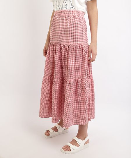 Saia-Feminina-Mindset-Midi-Estampada-Xadrez-Vichy-com-Recortes-Vermelha-9965570-Vermelho_1 Saia-Feminina-Mindset-Midi-Estampada-Xadrez-Vichy-com-Recortes-Vermelha-9965570-Vermelho_1