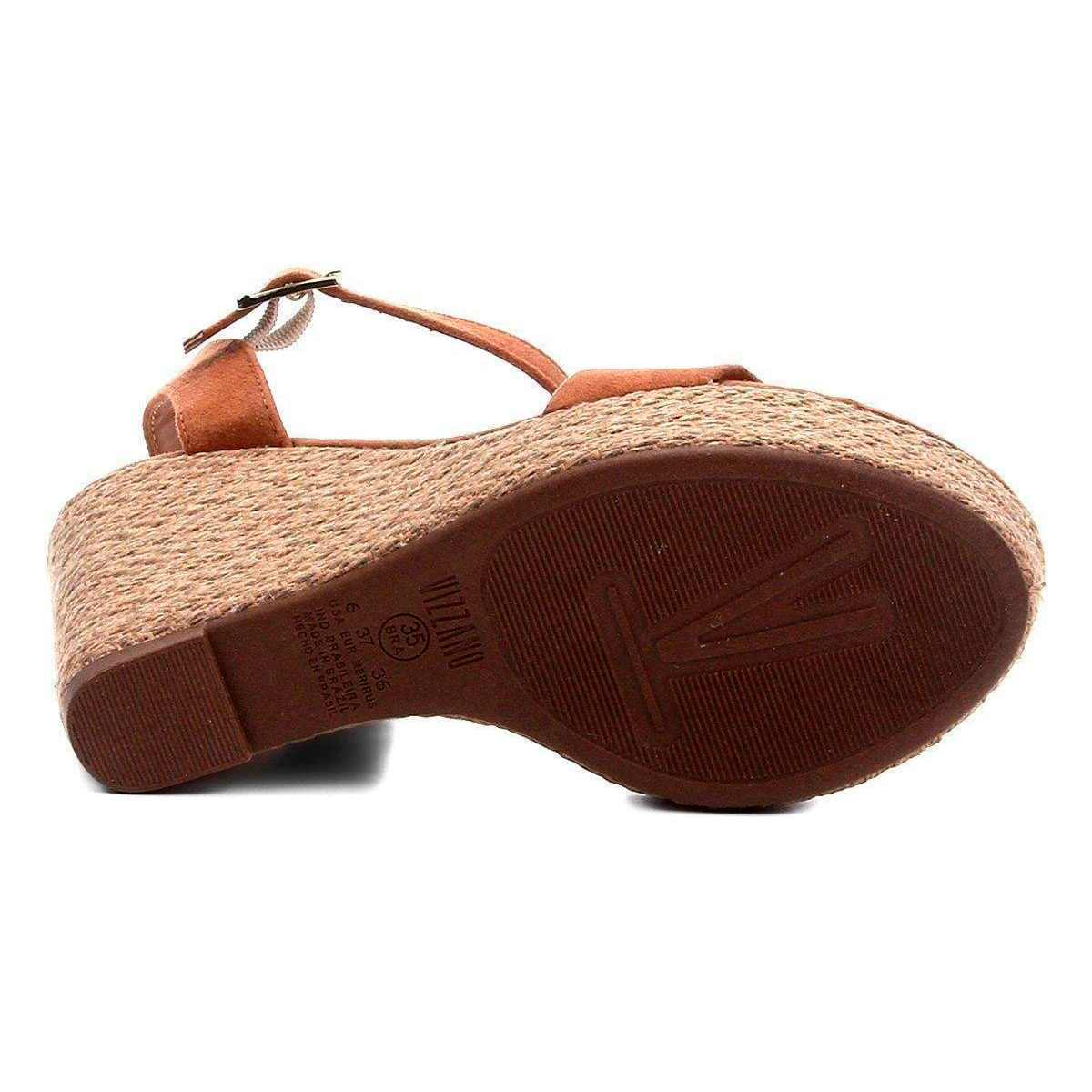 sandália vizzano espadrille caramelo