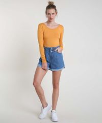 Blusa-Feminina-Basica-Manga-Longa-Decote-Redondo-Mostarda-8578638-Mostarda_3