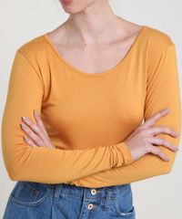 Blusa-Feminina-Basica-Manga-Longa-Decote-Redondo-Mostarda-8578638-Mostarda_5