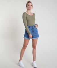 Blusa-Feminina-Basica-Manga-Longa-Decote-Redondo-Verde-8578638-Verde_3