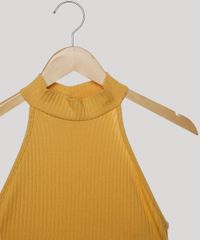 Vestido-Feminino-Midi-Halter-Neck-Canelado-com-Fenda-Gola-Alta-Mostarda-9611887-Mostarda_2