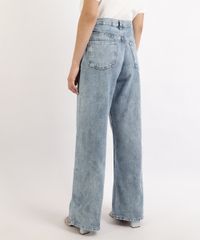 Calca-Jeans-Feminina-Mindset-Wide-Reta-Cintura-Alta-Marmorizada-com-Bolsos-Azul-Claro-9960920-Azul_Claro_2