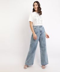 Calca-Jeans-Feminina-Mindset-Wide-Reta-Cintura-Alta-Marmorizada-com-Bolsos-Azul-Claro-9960920-Azul_Claro_3
