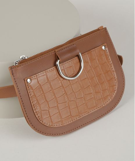 Pochete-Feminina-Texturizada-Marrom-9439378-Marrom_1