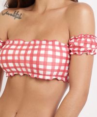 Biquini-Top-Feminino-Estampado-Xadrez-Ombro-a-Ombro-Com-Bojo-Removivel-em-Malha-Branco-9955965-Branco_4