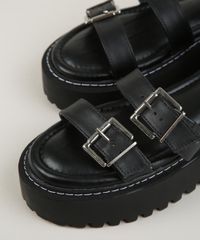 Papete-Feminina-Oneself-Flatform-com-Fivela-Preta-9956784-Preto_3