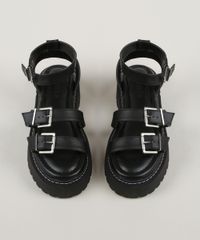 Papete-Feminina-Oneself-Flatform-com-Fivela-Preta-9956784-Preto_5