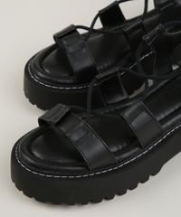 Papete-Feminina-Oneself-Flatform-com-Cadarco-Preta-9956785-Preto_3